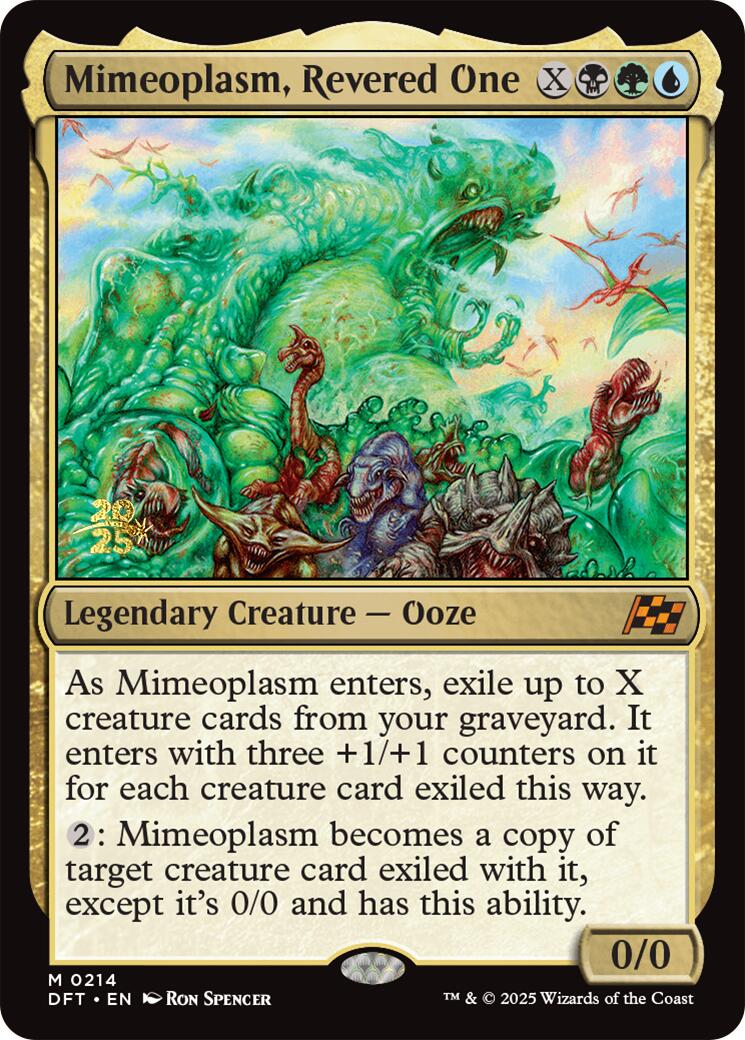 Mimeoplasm, Revered One [Aetherdrift Prerelease Promos] | Jomio and Rueliete's Cards and Comics