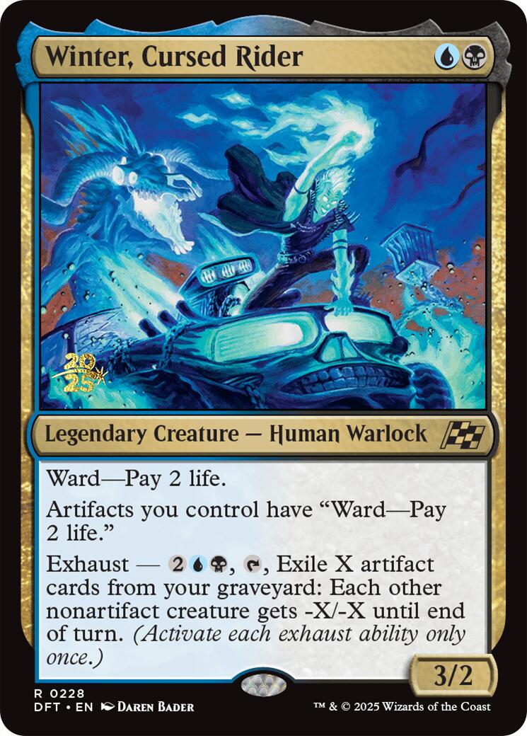 Winter, Cursed Rider [Aetherdrift Prerelease Promos] | Jomio and Rueliete's Cards and Comics
