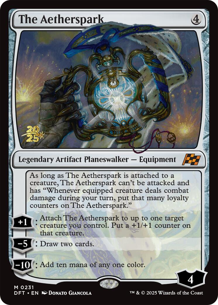 The Aetherspark [Aetherdrift Prerelease Promos] | Jomio and Rueliete's Cards and Comics