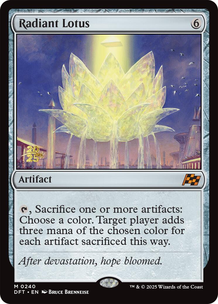 Radiant Lotus [Aetherdrift Prerelease Promos] | Jomio and Rueliete's Cards and Comics