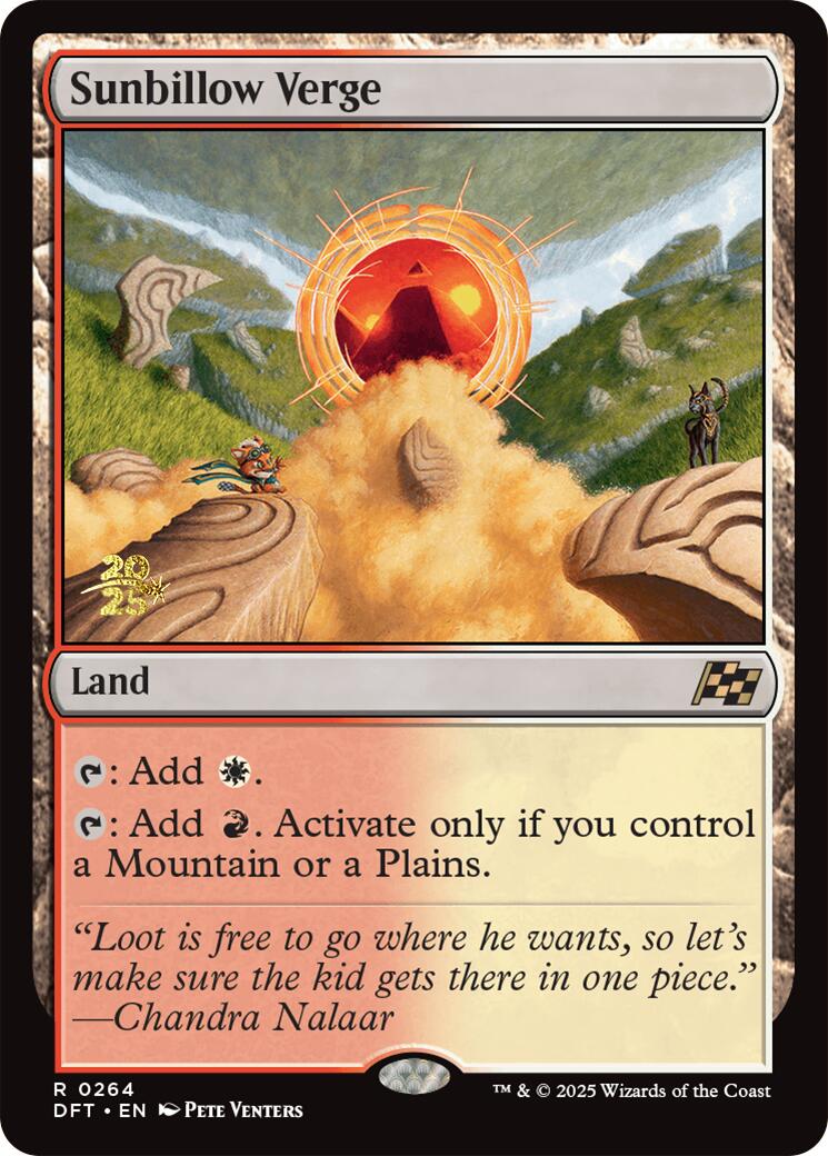 Sunbillow Verge [Aetherdrift Prerelease Promos] | Jomio and Rueliete's Cards and Comics