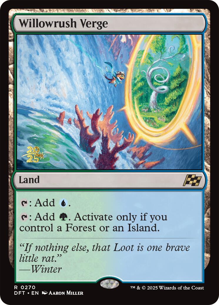 Willowrush Verge [Aetherdrift Prerelease Promos] | Jomio and Rueliete's Cards and Comics