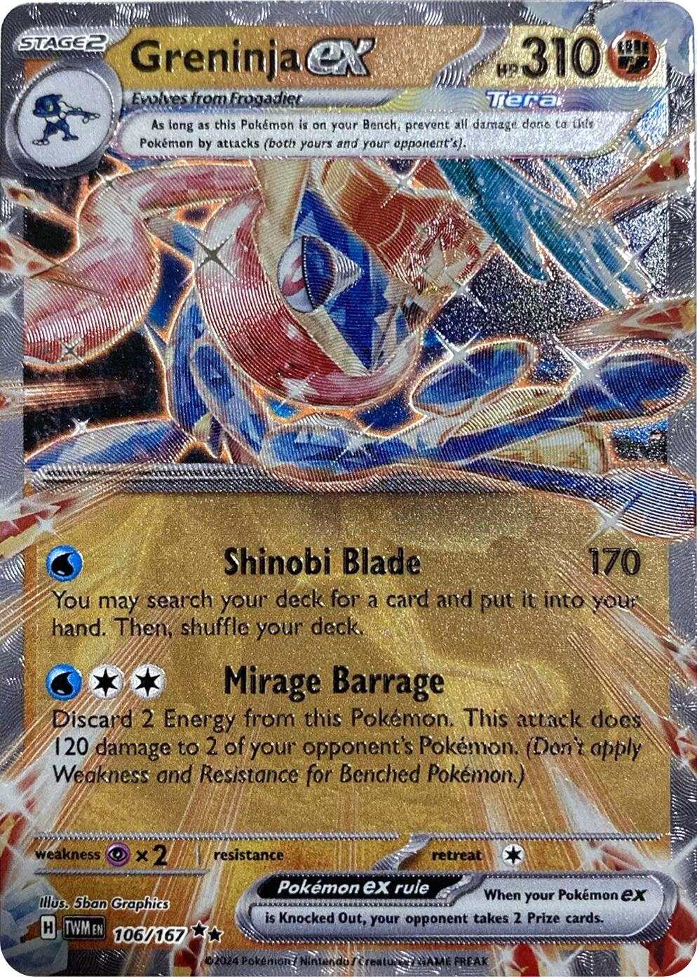 Greninja ex (106/167) (GameStop Metal Card) [Miscellaneous Cards] | Jomio and Rueliete's Cards and Comics