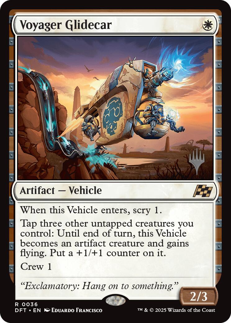 Voyager Glidecar (Promo Pack) [Aetherdrift Promos] | Jomio and Rueliete's Cards and Comics