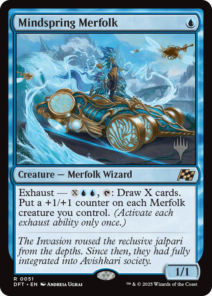 Mindspring Merfolk (Promo Pack) [Aetherdrift Promos] | Jomio and Rueliete's Cards and Comics