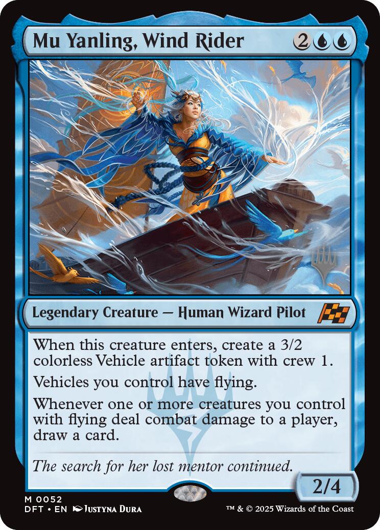 Mu Yanling, Wind Rider (Promo Pack) [Aetherdrift Promos] | Jomio and Rueliete's Cards and Comics
