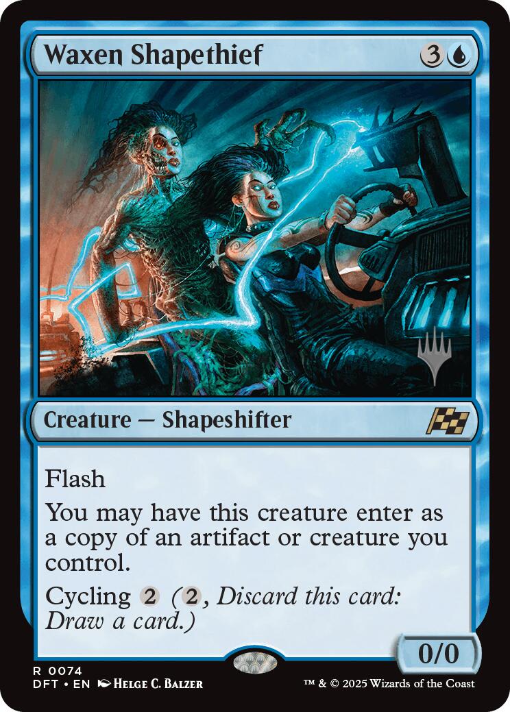 Waxen Shapethief (Promo Pack) [Aetherdrift Promos] | Jomio and Rueliete's Cards and Comics