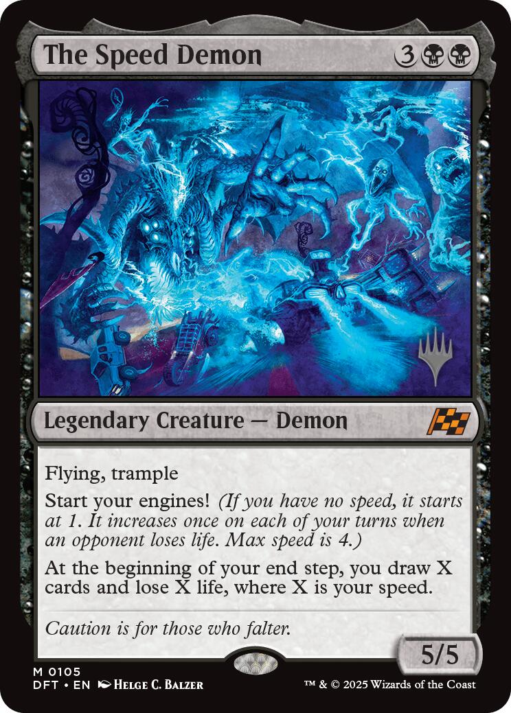 The Speed Demon (Promo Pack) [Aetherdrift Promos] | Jomio and Rueliete's Cards and Comics
