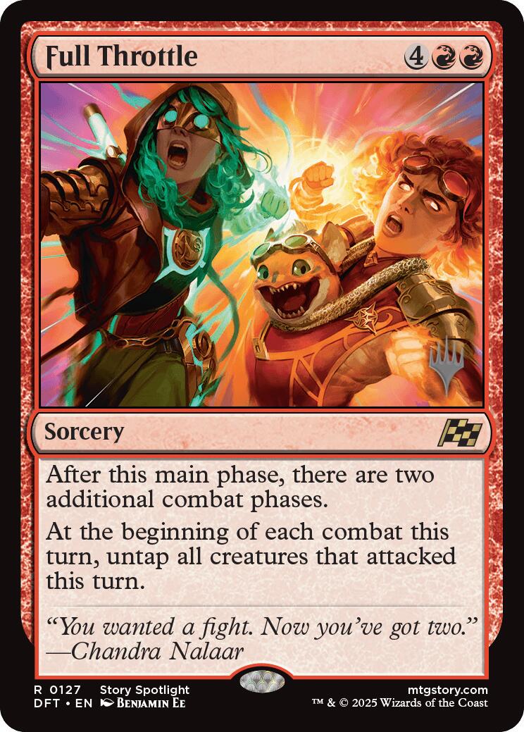 Full Throttle (Promo Pack) [Aetherdrift Promos] | Jomio and Rueliete's Cards and Comics
