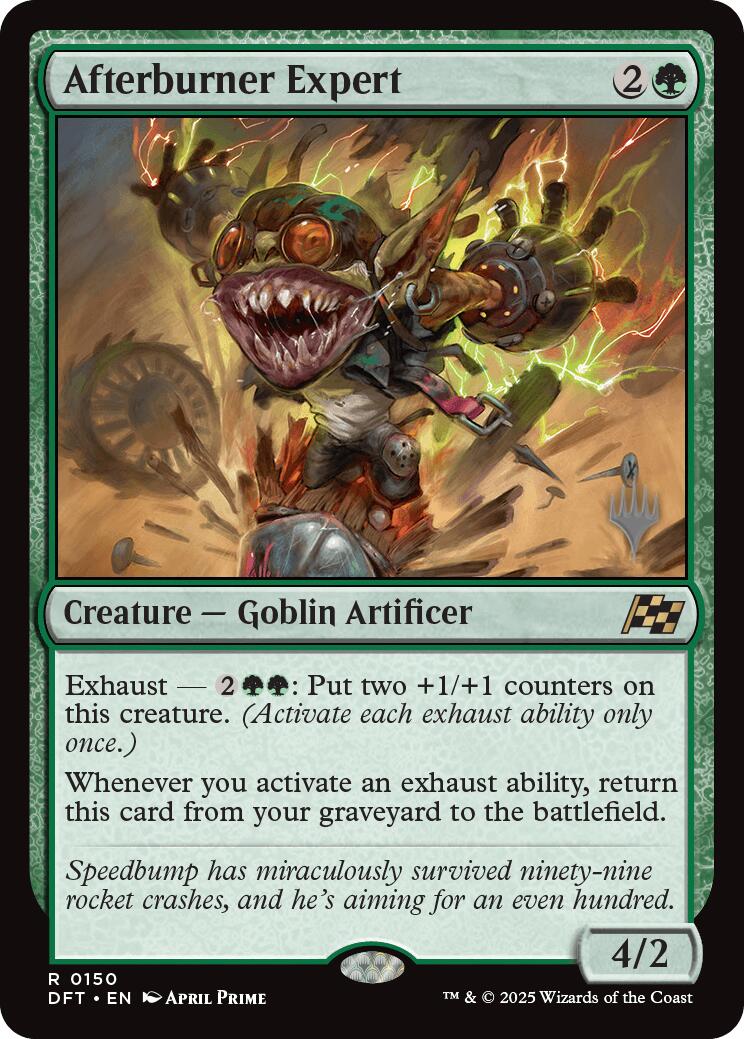Afterburner Expert (Promo Pack) [Aetherdrift Promos] | Jomio and Rueliete's Cards and Comics