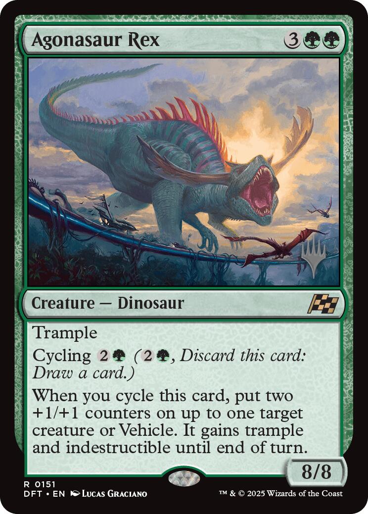 Agonasaur Rex (Promo Pack) [Aetherdrift Promos] | Jomio and Rueliete's Cards and Comics