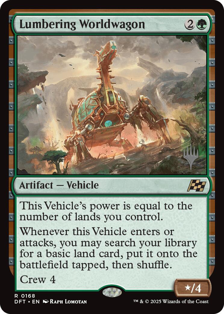 Lumbering Worldwagon (Promo Pack) [Aetherdrift Promos] | Jomio and Rueliete's Cards and Comics