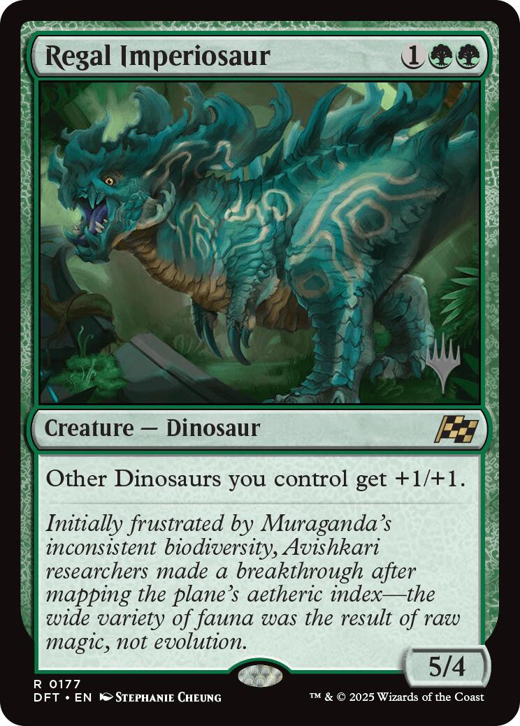 Regal Imperiosaur (Promo Pack) [Aetherdrift Promos] | Jomio and Rueliete's Cards and Comics