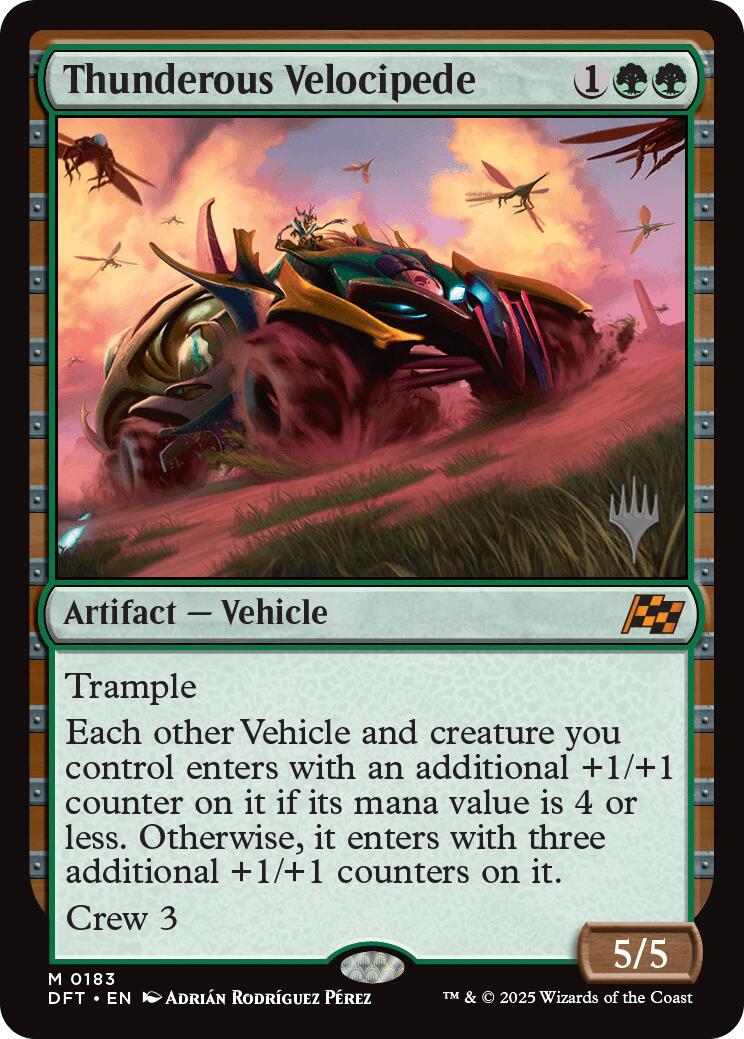 Thunderous Velocipede (Promo Pack) [Aetherdrift Promos] | Jomio and Rueliete's Cards and Comics