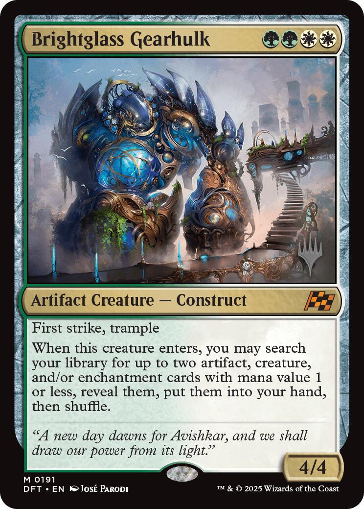 Brightglass Gearhulk (Promo Pack) [Aetherdrift Promos] | Jomio and Rueliete's Cards and Comics