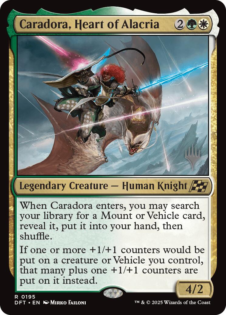 Caradora, Heart of Alacria (Promo Pack) [Aetherdrift Promos] | Jomio and Rueliete's Cards and Comics