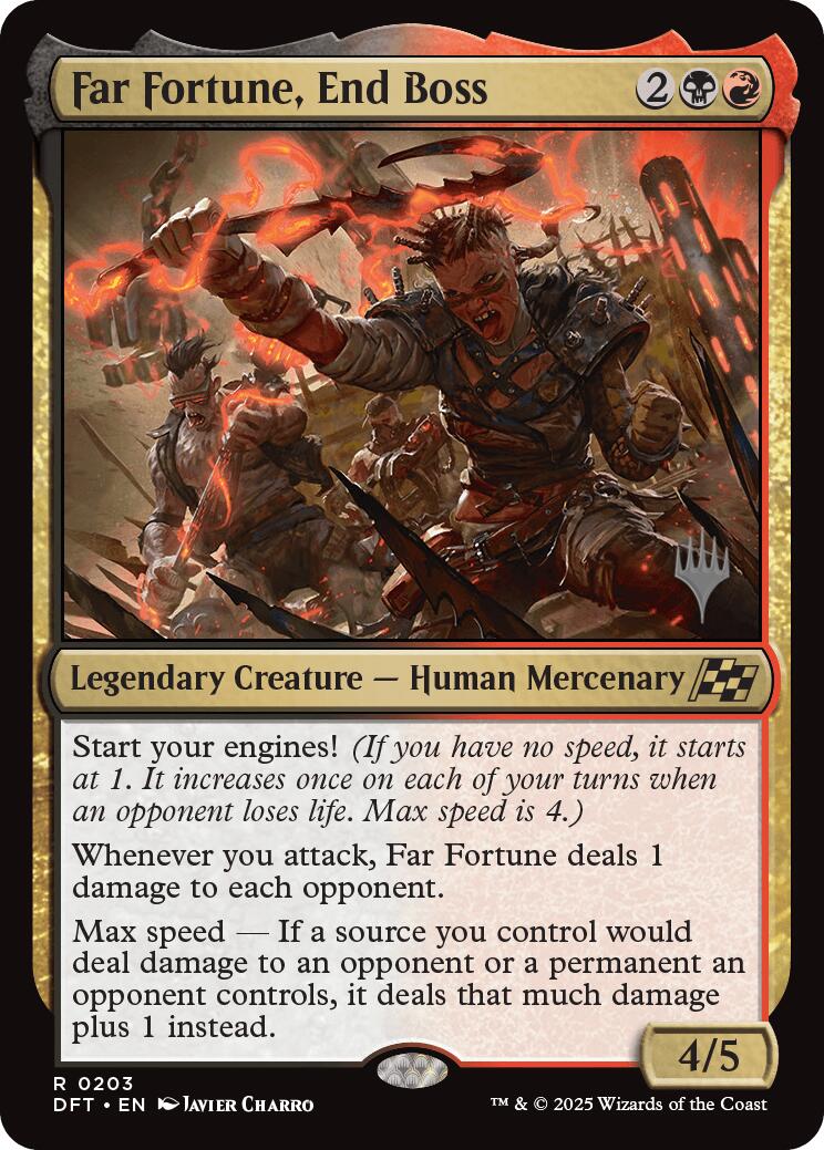 Far fortune, End Boss (Promo Pack) [Aetherdrift Promos] | Jomio and Rueliete's Cards and Comics