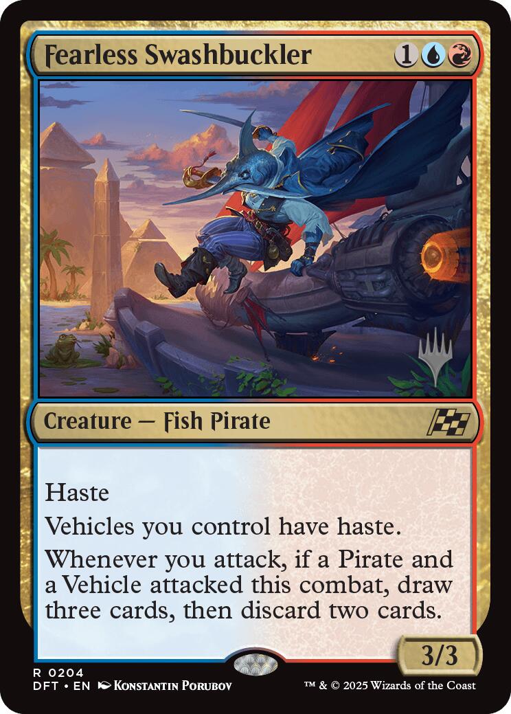 Fearless Swashbuckler (Promo Pack) [Aetherdrift Promos] | Jomio and Rueliete's Cards and Comics