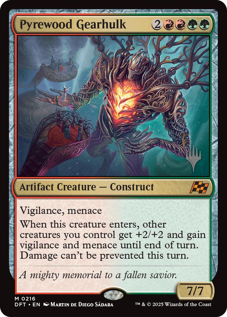 Pyrewood Gearhulk (Promo Pack) [Aetherdrift Promos] | Jomio and Rueliete's Cards and Comics