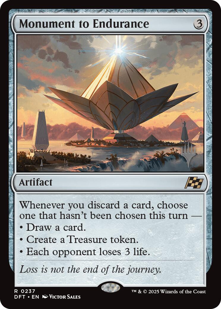Monument to Endurance (Promo Pack) [Aetherdrift Promos] | Jomio and Rueliete's Cards and Comics