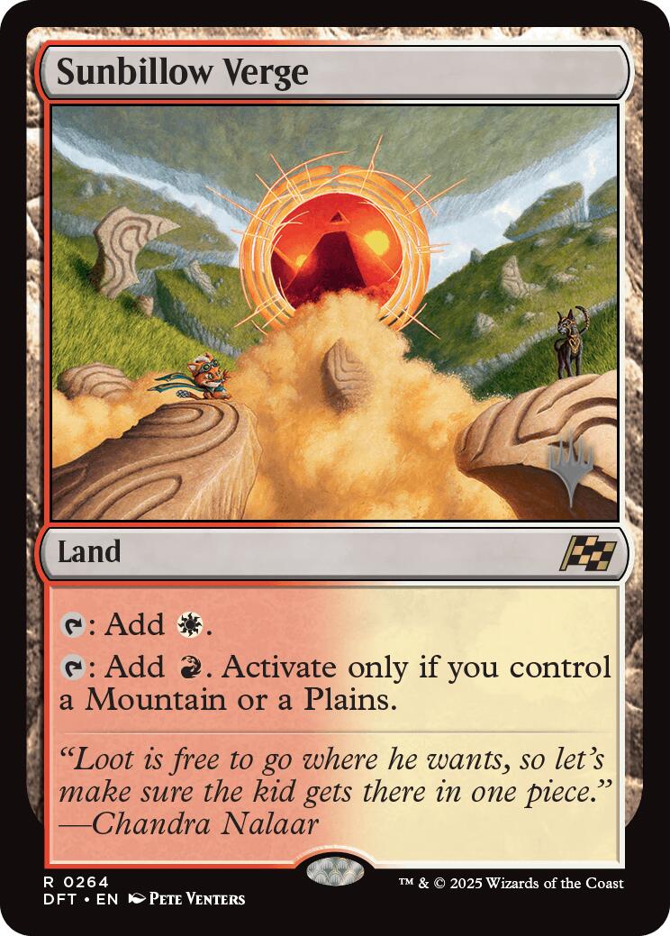 Sunbillow Verge (Promo Pack) [Aetherdrift Promos] | Jomio and Rueliete's Cards and Comics