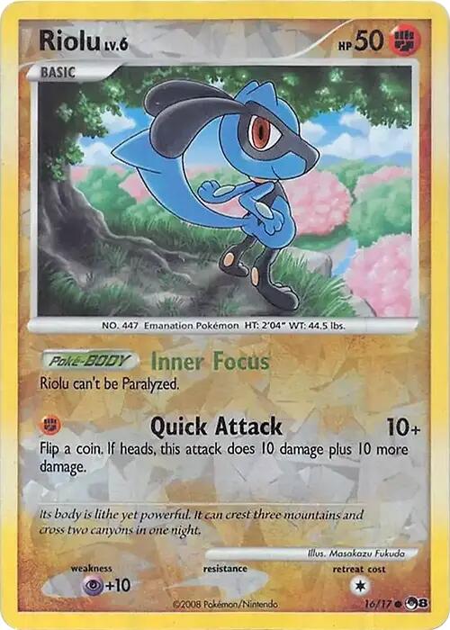 Riolu (016/017) (Cracked Ice Holo) [Miscellaneous Cards] | Jomio and Rueliete's Cards and Comics
