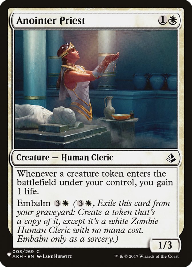 Anointer Priest [The List] | Jomio and Rueliete's Cards and Comics