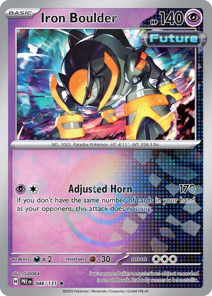 Iron Boulder (046/131) (Poke Ball Pattern) [Scarlet & Violet: Prismatic Evolutions] | Jomio and Rueliete's Cards and Comics