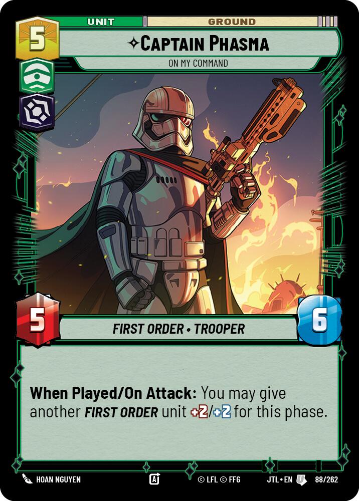 Captain Phasma - On My Command (088/262) (088/257) [Jump to Lightspeed] | Jomio and Rueliete's Cards and Comics