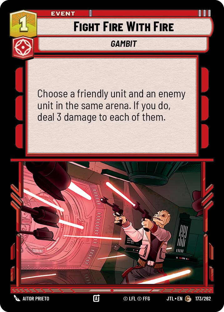 Fight Fire With Fire (173/262) (173/257) [Jump to Lightspeed] | Jomio and Rueliete's Cards and Comics