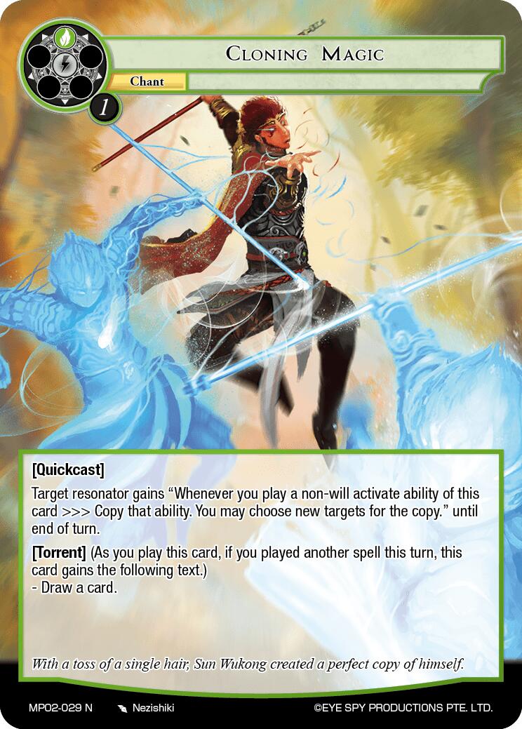 Cloning Magic (MP02-029 N) [Masterpiece Collection 02 "Fates Reunited!"] | Jomio and Rueliete's Cards and Comics