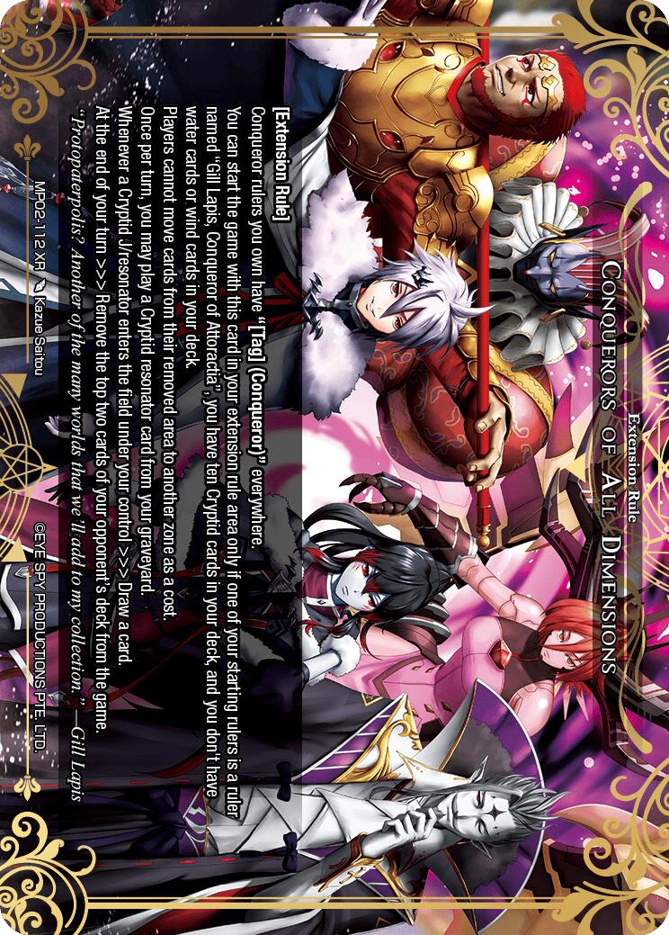 Conquerors of all Dimensions (MP02-112 XR) [Masterpiece Collection 02 "Fates Reunited!"] | Jomio and Rueliete's Cards and Comics