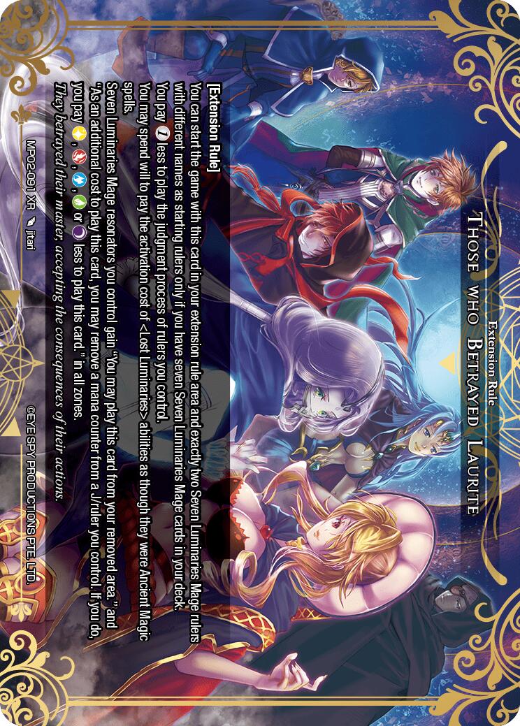 Those who Betrayed Laurite (MP02-091 XR) [Masterpiece Collection 02 "Fates Reunited!"] | Jomio and Rueliete's Cards and Comics