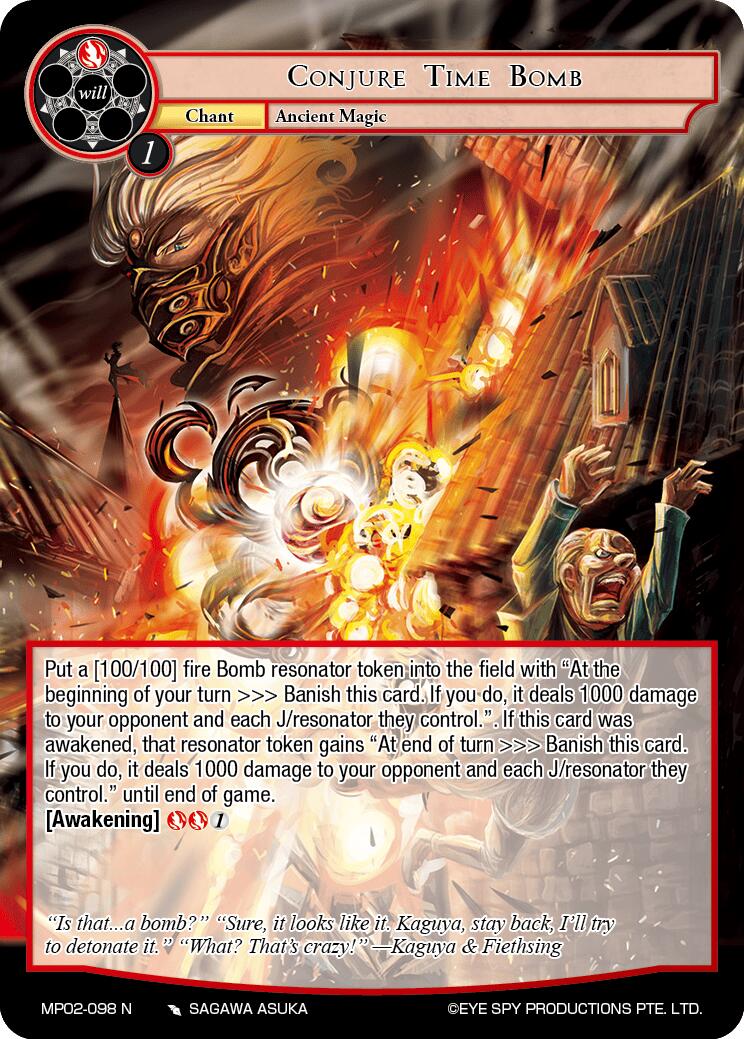 Conjure Time Bomb (MP02-098 MR) [Masterpiece Collection 02 "Fates Reunited!"] | Jomio and Rueliete's Cards and Comics