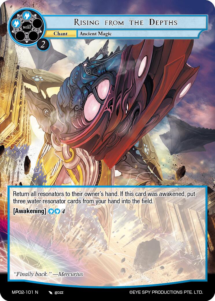 Rising from the Depths (MP02-101 N) [Masterpiece Collection 02 "Fates Reunited!"] | Jomio and Rueliete's Cards and Comics