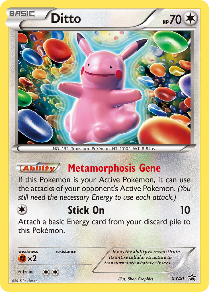 Ditto (XY40) [XY: Black Star Promos] | Jomio and Rueliete's Cards and Comics