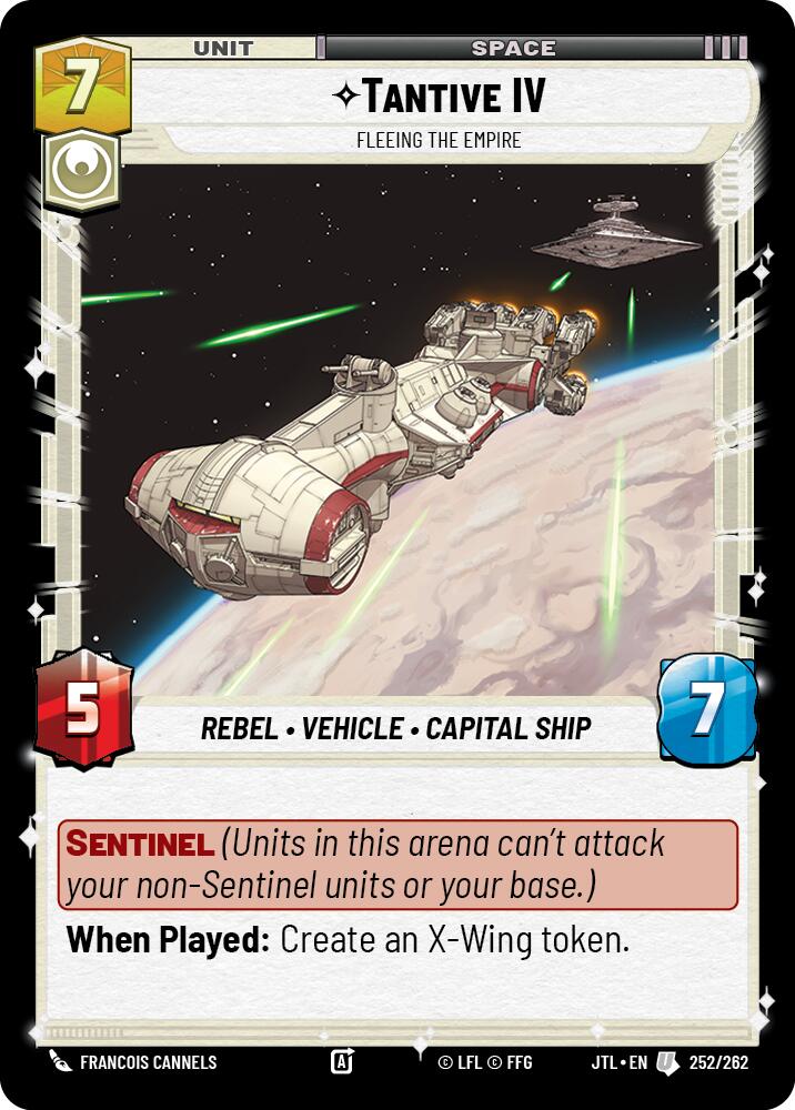 Tantive IV - Fleeing the Empire (252/262) (252/257) [Jump to Lightspeed] | Jomio and Rueliete's Cards and Comics