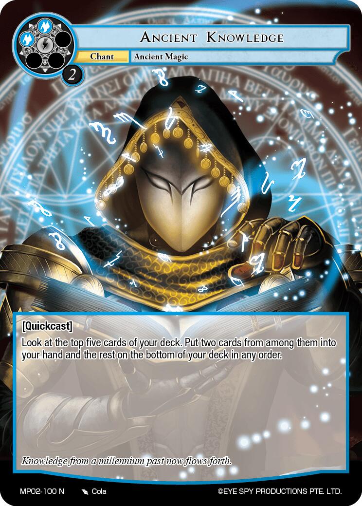 Ancient Knowledge (MP02-100 N) [Masterpiece Collection 02 "Fates Reunited!"] | Jomio and Rueliete's Cards and Comics