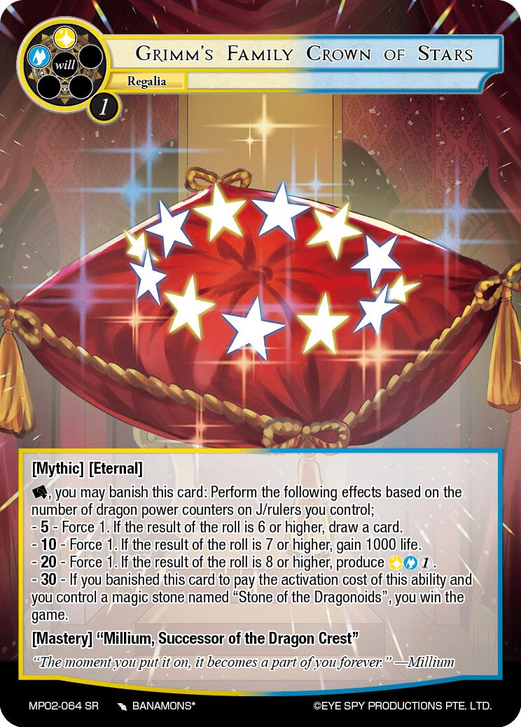 Grimm's Family Crown of Stars (MP02-064 SR) [Masterpiece Collection 02 "Fates Reunited!"] | Jomio and Rueliete's Cards and Comics