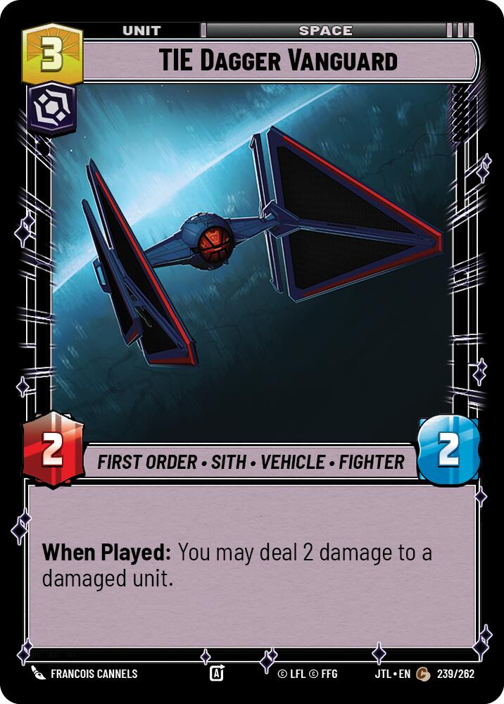 TIE Dagger Vanguard (239/262) (239/257) [Jump to Lightspeed] | Jomio and Rueliete's Cards and Comics