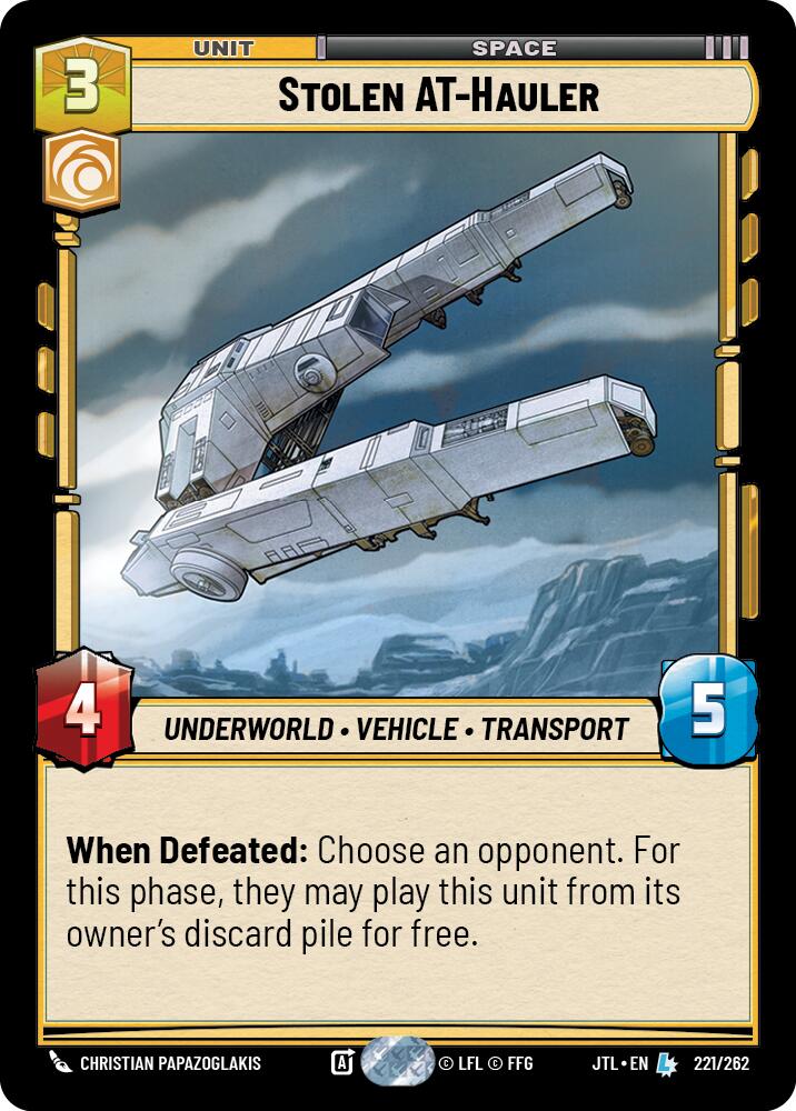 Stolen AT-Hauler (221/262) (221/257) [Jump to Lightspeed] | Jomio and Rueliete's Cards and Comics