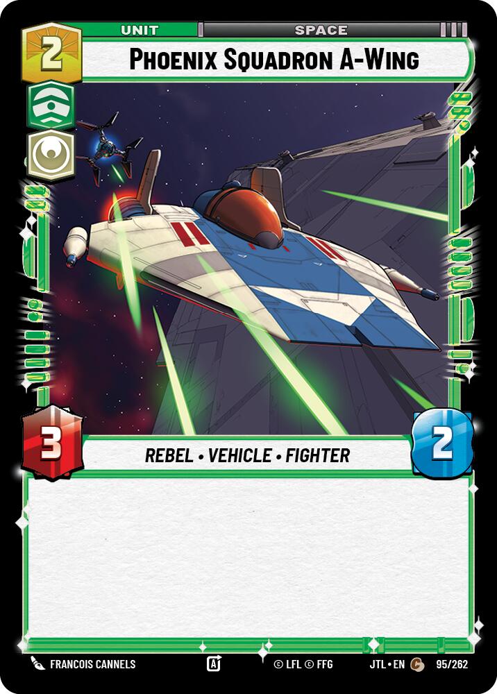 Phoenix Squadron A-Wing (095/262) (095/257) [Jump to Lightspeed] | Jomio and Rueliete's Cards and Comics