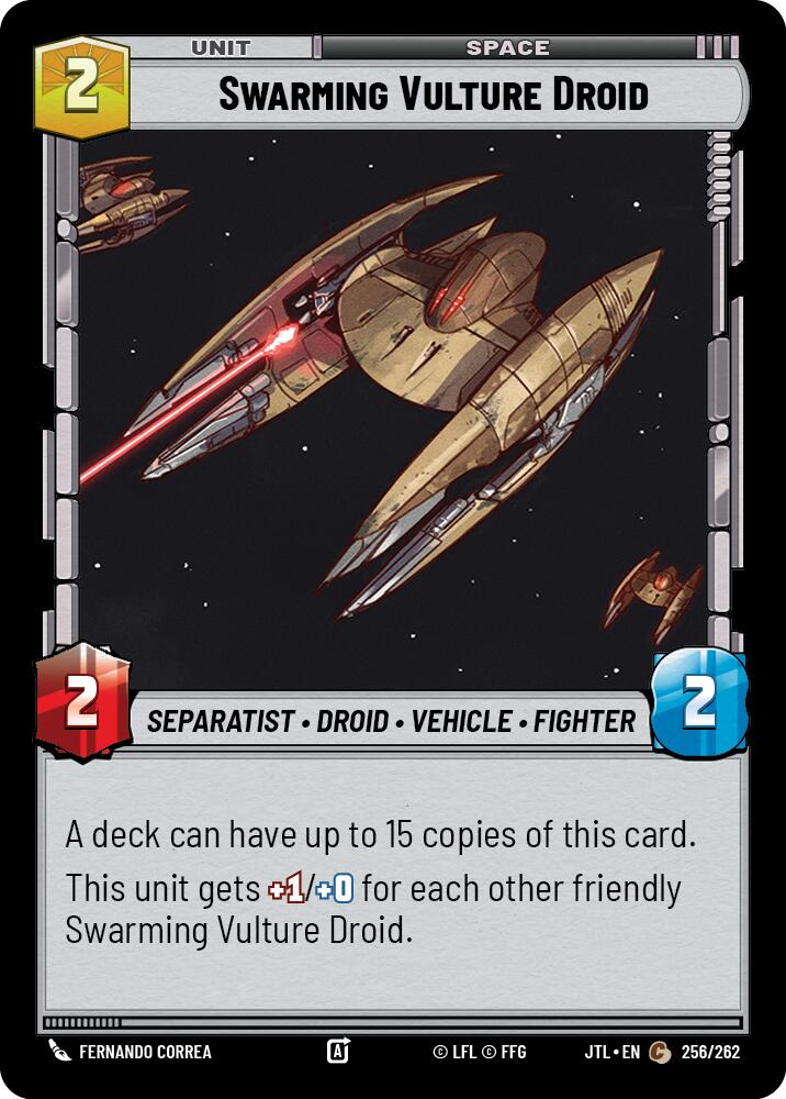 Swarming Vulture Droid (256/262) (256/257) [Jump to Lightspeed] | Jomio and Rueliete's Cards and Comics