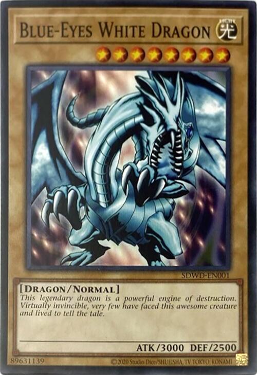 Blue-Eyes White Dragon (Unlimited Misprint) [SDWD-EN001] Common | Jomio and Rueliete's Cards and Comics