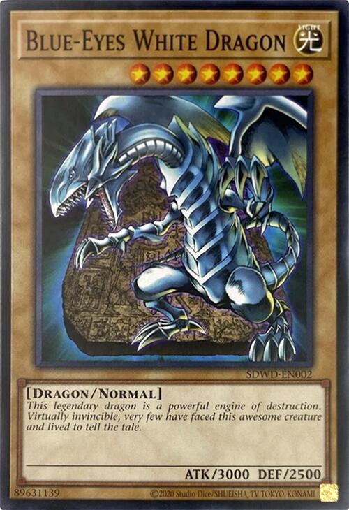 Blue-Eyes White Dragon (Unlimited Misprint) [SDWD-EN002] Common | Jomio and Rueliete's Cards and Comics