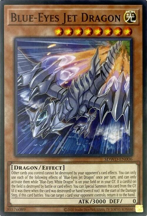 Blue-Eyes Jet Dragon (Unlimited Misprint) [SDWD-EN006] Common | Jomio and Rueliete's Cards and Comics