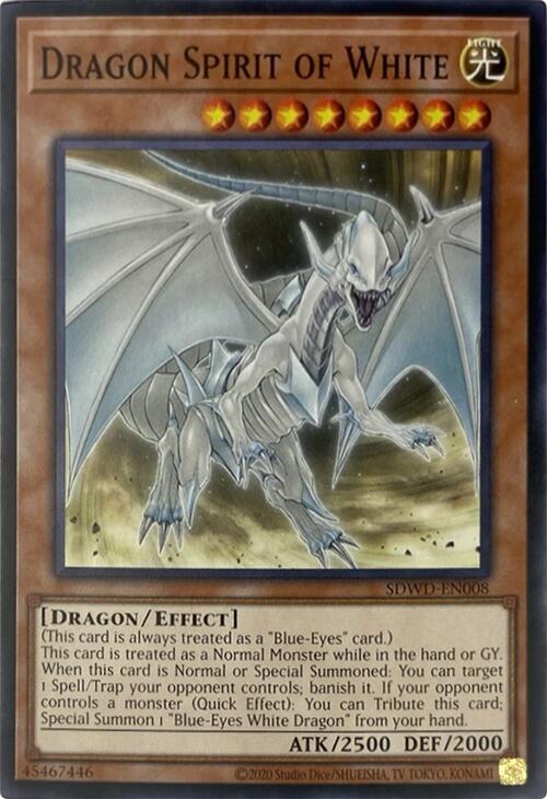 Dragon Spirit of White (Unlimited Misprint) [SDWD-EN008] Common | Jomio and Rueliete's Cards and Comics