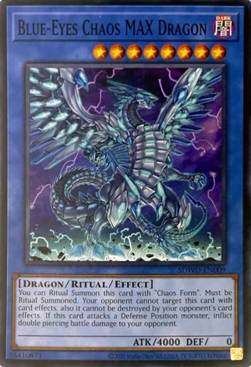 Blue-Eyes Chaos MAX Dragon (Unlimited Misprint) [SDWD-EN009] Common | Jomio and Rueliete's Cards and Comics
