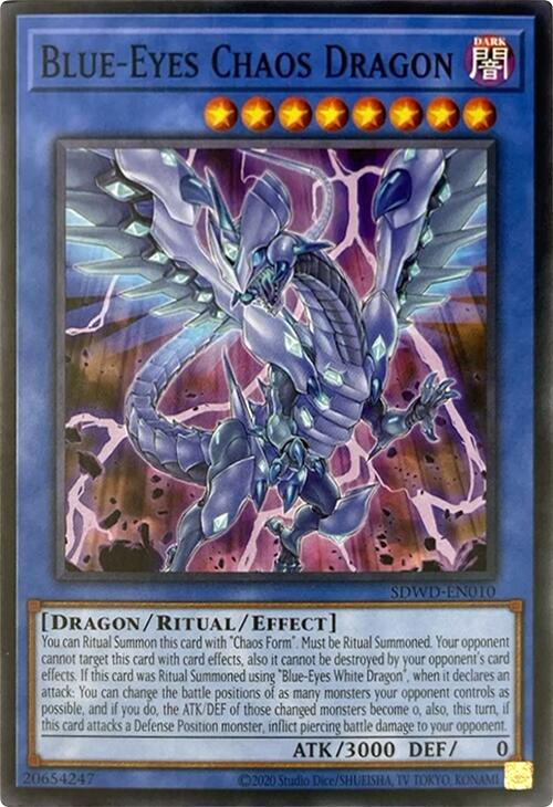 Blue-Eyes Chaos Dragon (Unlimited Misprint) [SDWD-EN010] Common | Jomio and Rueliete's Cards and Comics