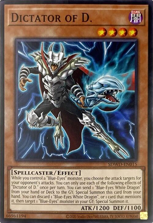 Dictator of D. (Unlimited Misprint) [SDWD-EN015] Common | Jomio and Rueliete's Cards and Comics